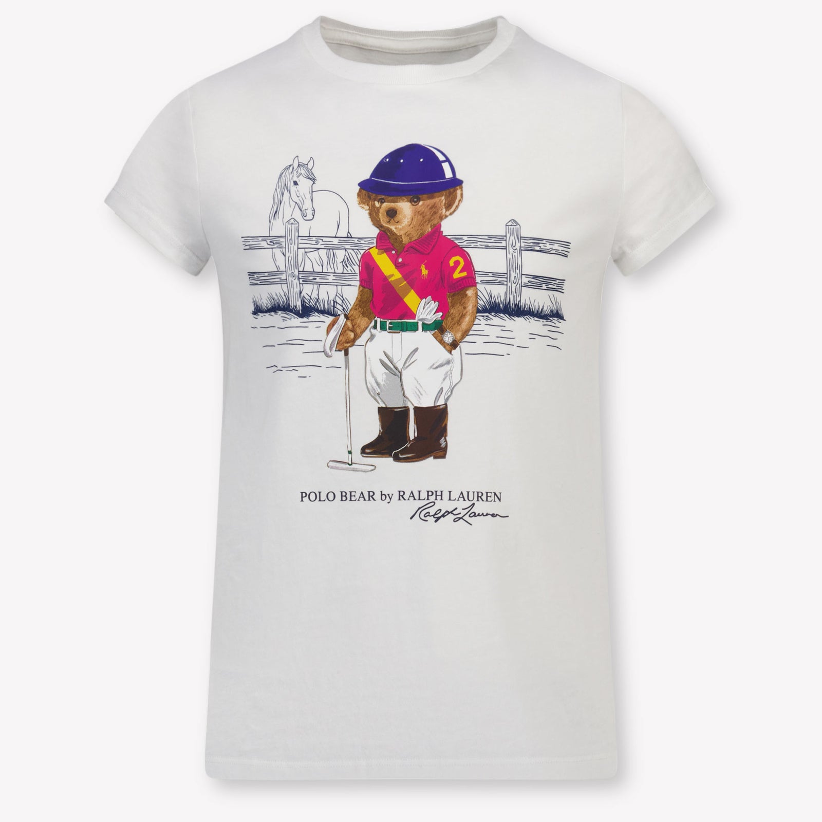 Ralph Lauren Kinder Jongens T-Shirt In Wit