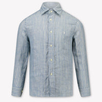 Ralph Lauren Kids Boys Blouse In Light Blue