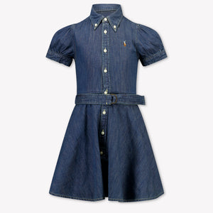 Ralph Lauren Kids Girls Dress In Jeans