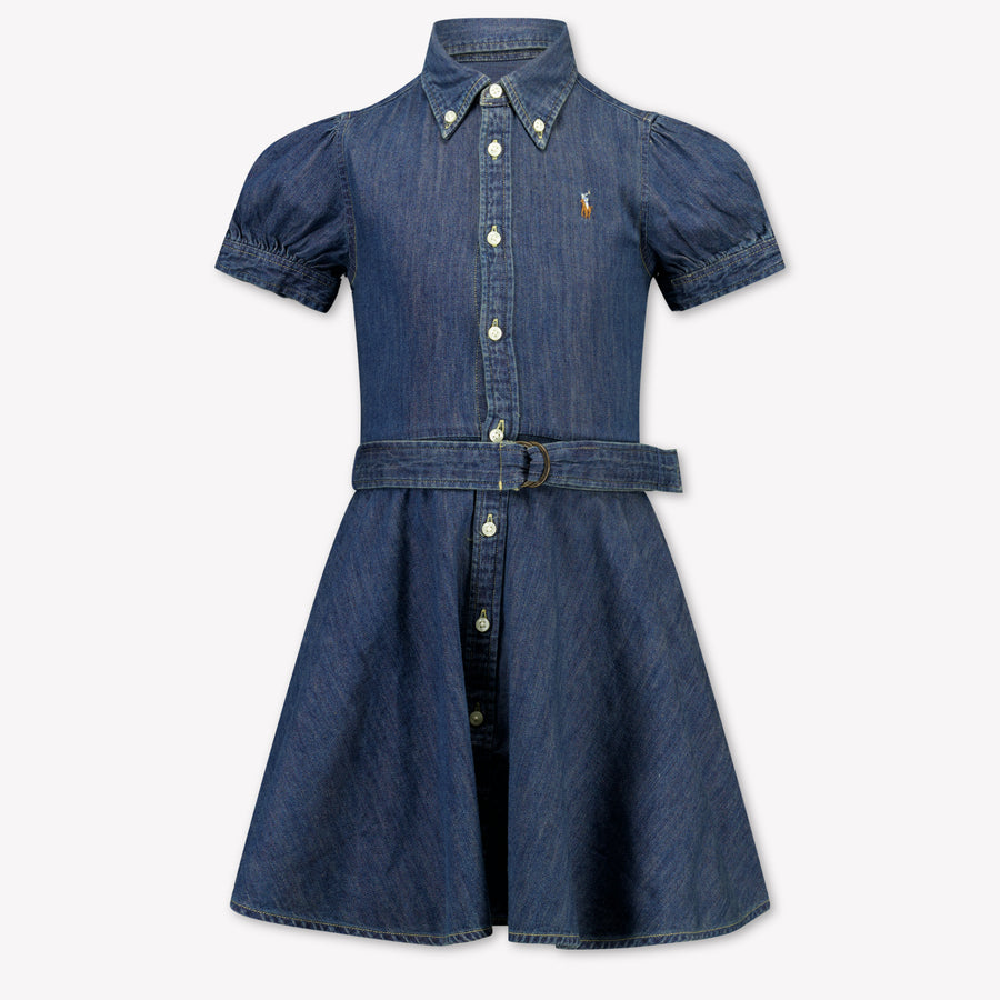 Ralph Lauren Kids Girls Dress In Jeans