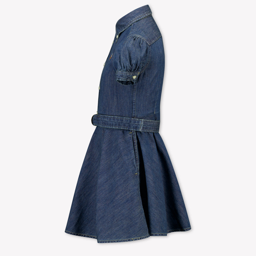 Ralph Lauren Kids Girls Dress In Jeans