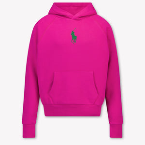 Ralph Lauren Kids Girls Sweater In Fuchsia
