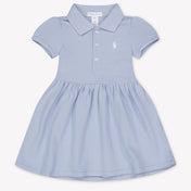 Ralph Lauren Baby Meisjes Jurk In Licht Blauw