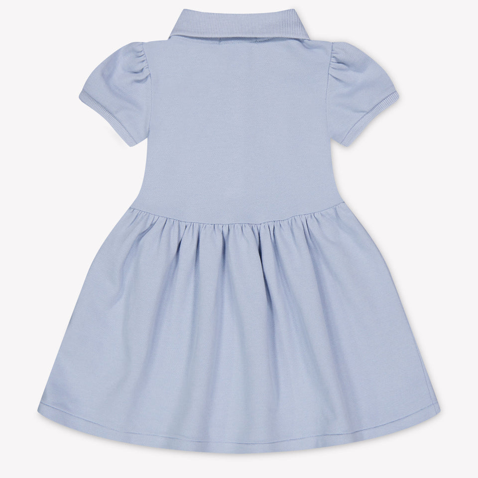 Ralph Lauren Baby Meisjes Jurk In Licht Blauw