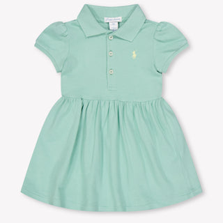 Ralph Lauren Baby Meisjes Jurk In Licht Groen