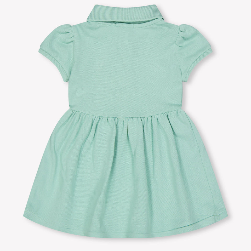 Ralph Lauren Baby Meisjes Jurk In Licht Groen
