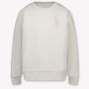 Ralph Lauren Kids Boys Sweater In White