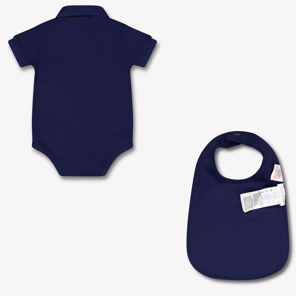 Ralph Lauren Baby Unisex Rompertje In Navy
