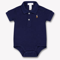 Ralph Lauren Baby Unisex Romper In Navy