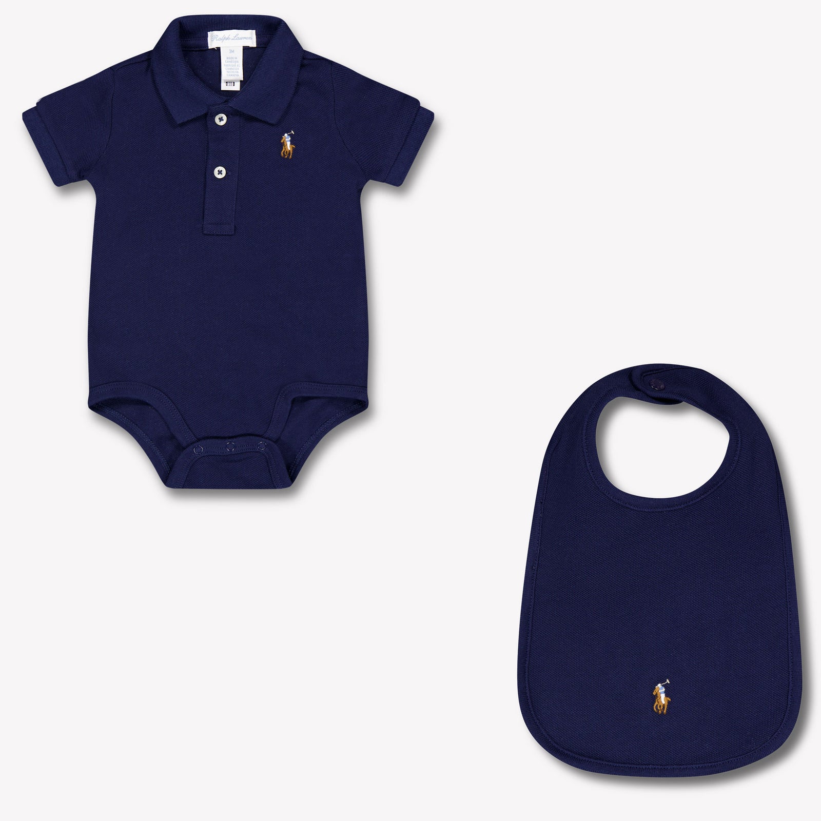 Ralph Lauren Baby Unisex Rompertje In Navy