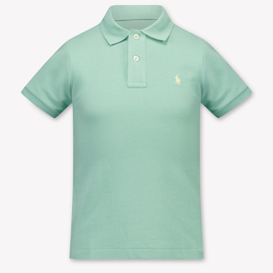 Ralph Lauren Kids Boys Polo In Light Green