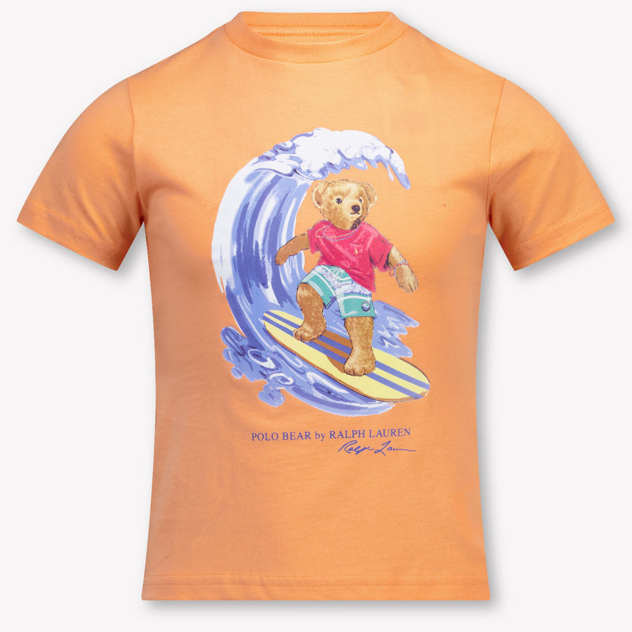 Ralph Lauren Kids Boys T-Shirt In Salmon