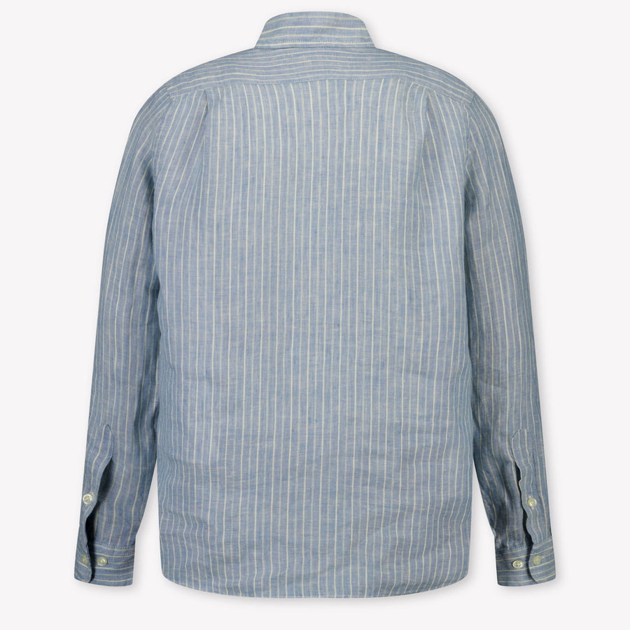 Ralph Lauren Kids Boys Blouse In Light Blue