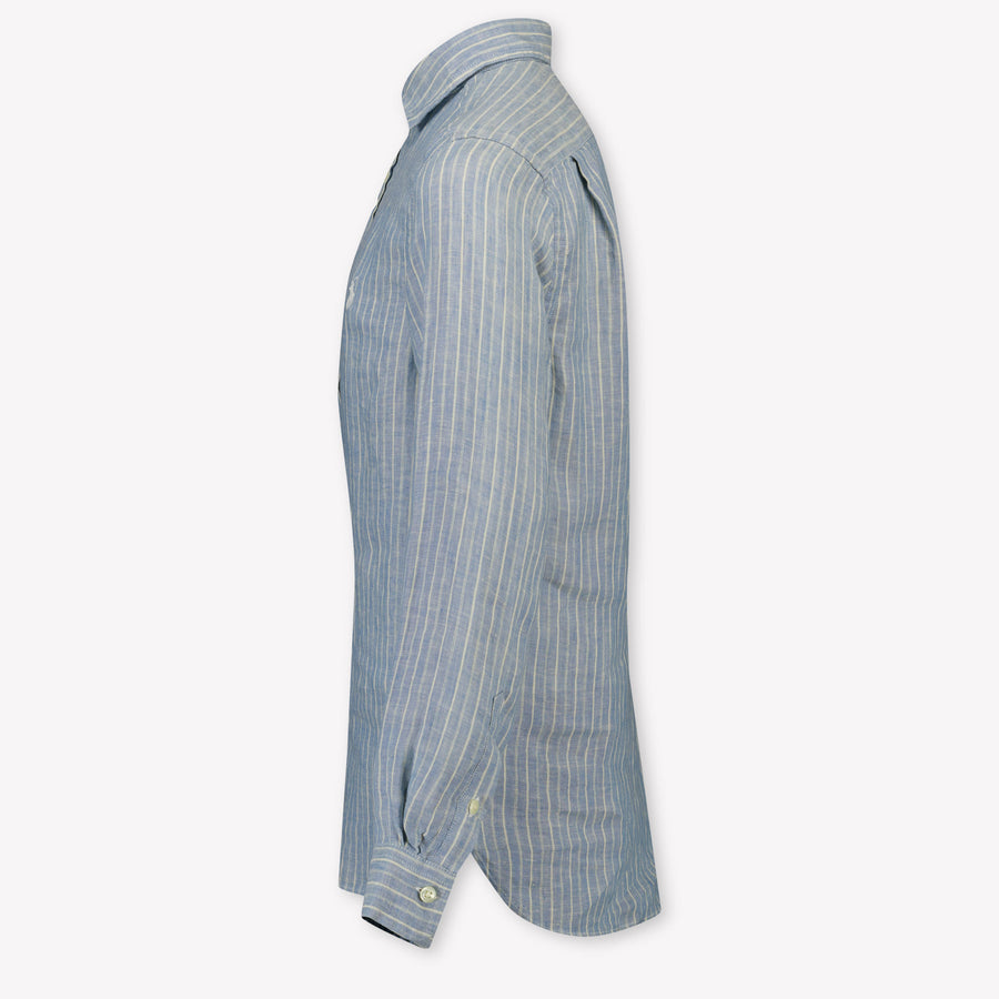 Ralph Lauren Kids Boys Blouse In Light Blue