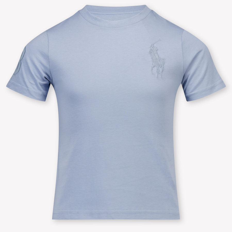 Ralph Lauren Kids Boys T-Shirt In Light Blue