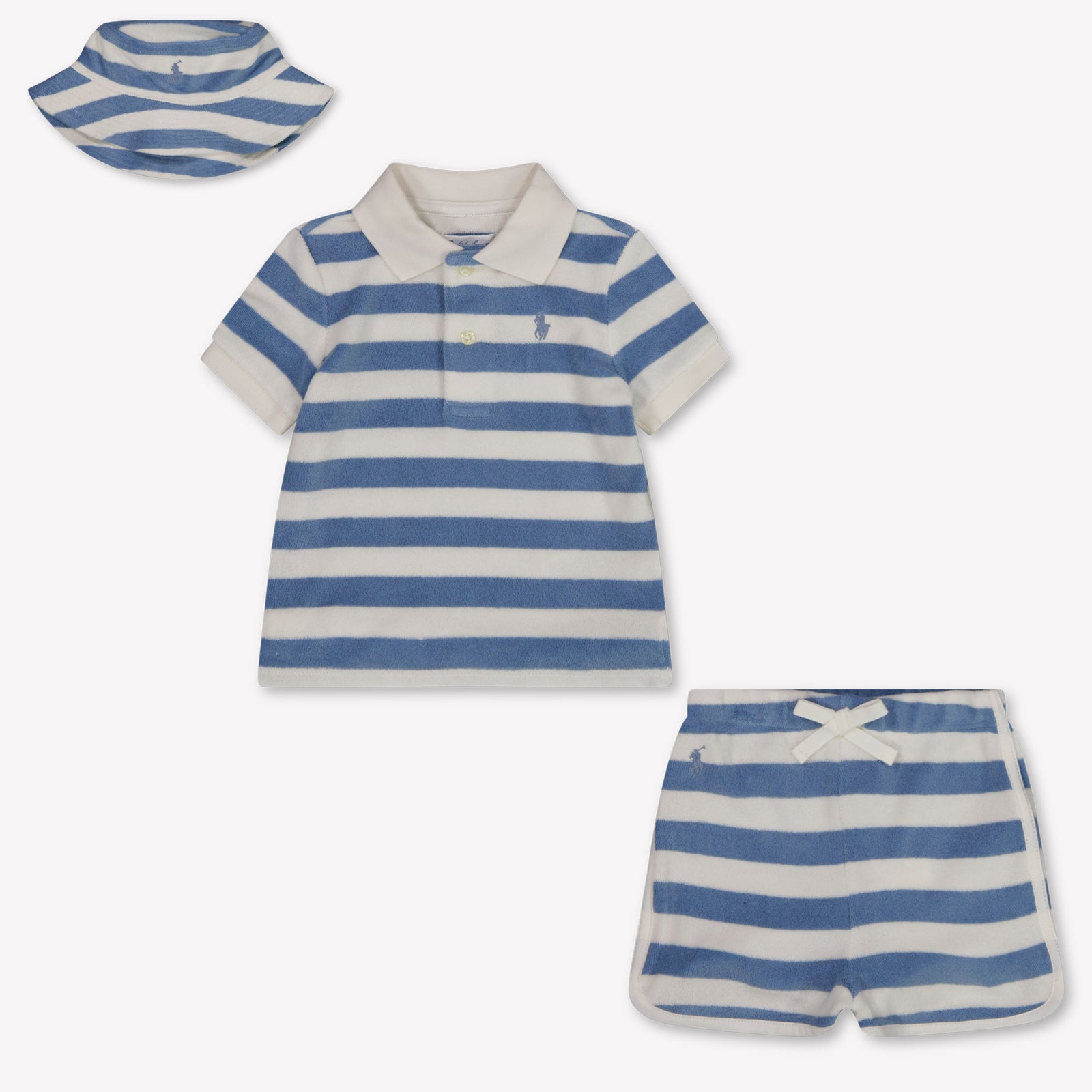 Ralph Lauren Baby Boys Set In Light Blue