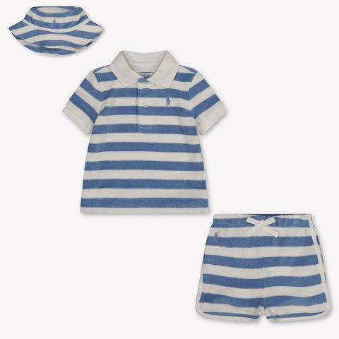 Ralph Lauren Baby Jongens Setje In Licht Blauw