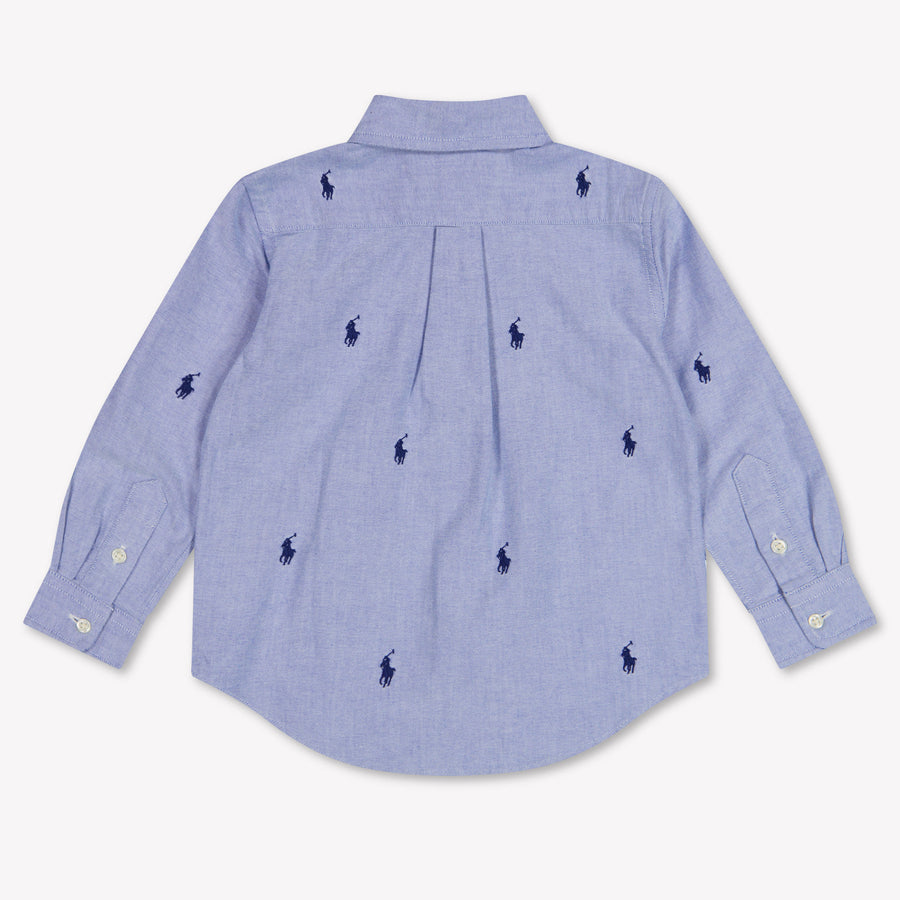 Ralph Lauren Kinder Jongens Blouse In Licht Blauw