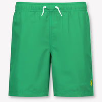 Ralph Lauren Kids Boys Swimwear In Green