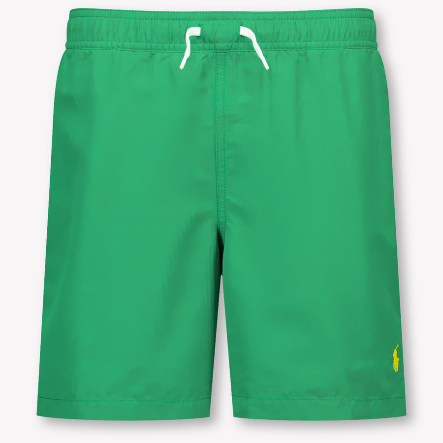Ralph Lauren Kids Boys Swimwear In Green