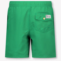 Ralph Lauren Kids Boys Swimwear In Green