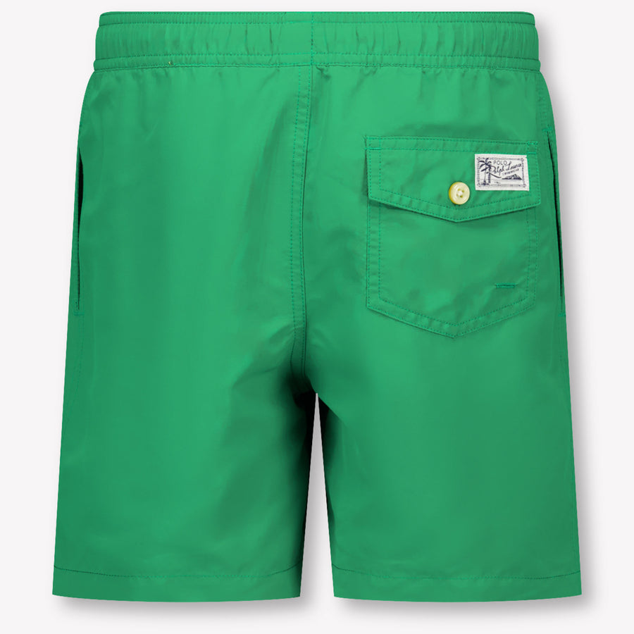 Ralph Lauren Kids Boys Swimwear In Green