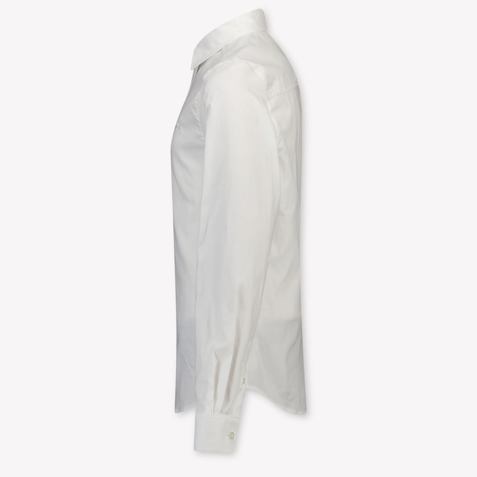 Boss Kinder Jongens Blouse In Wit