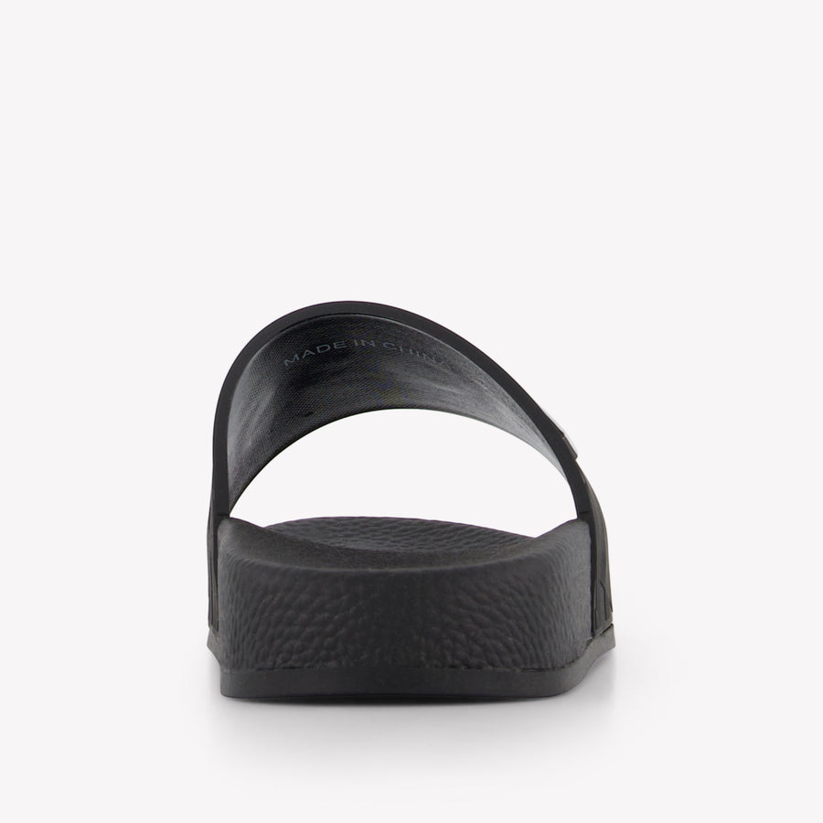 Boss Jongens Slippers In Zwart