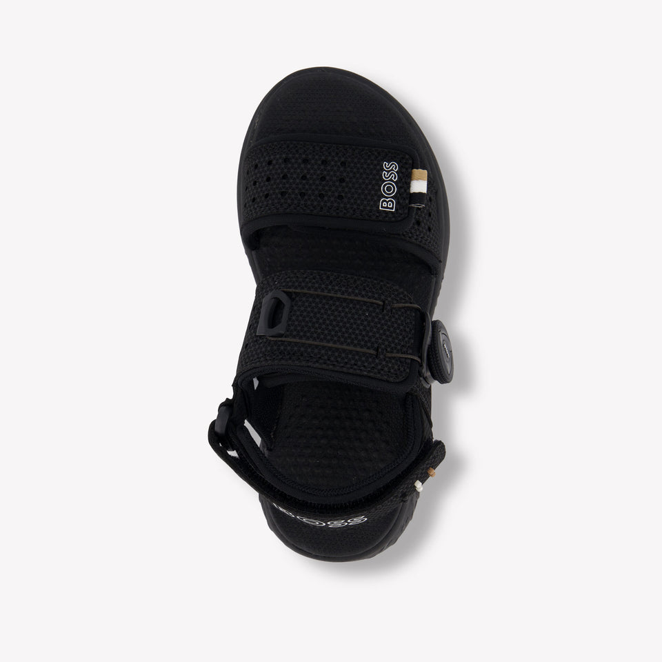 Boss Boys Sandals In Black