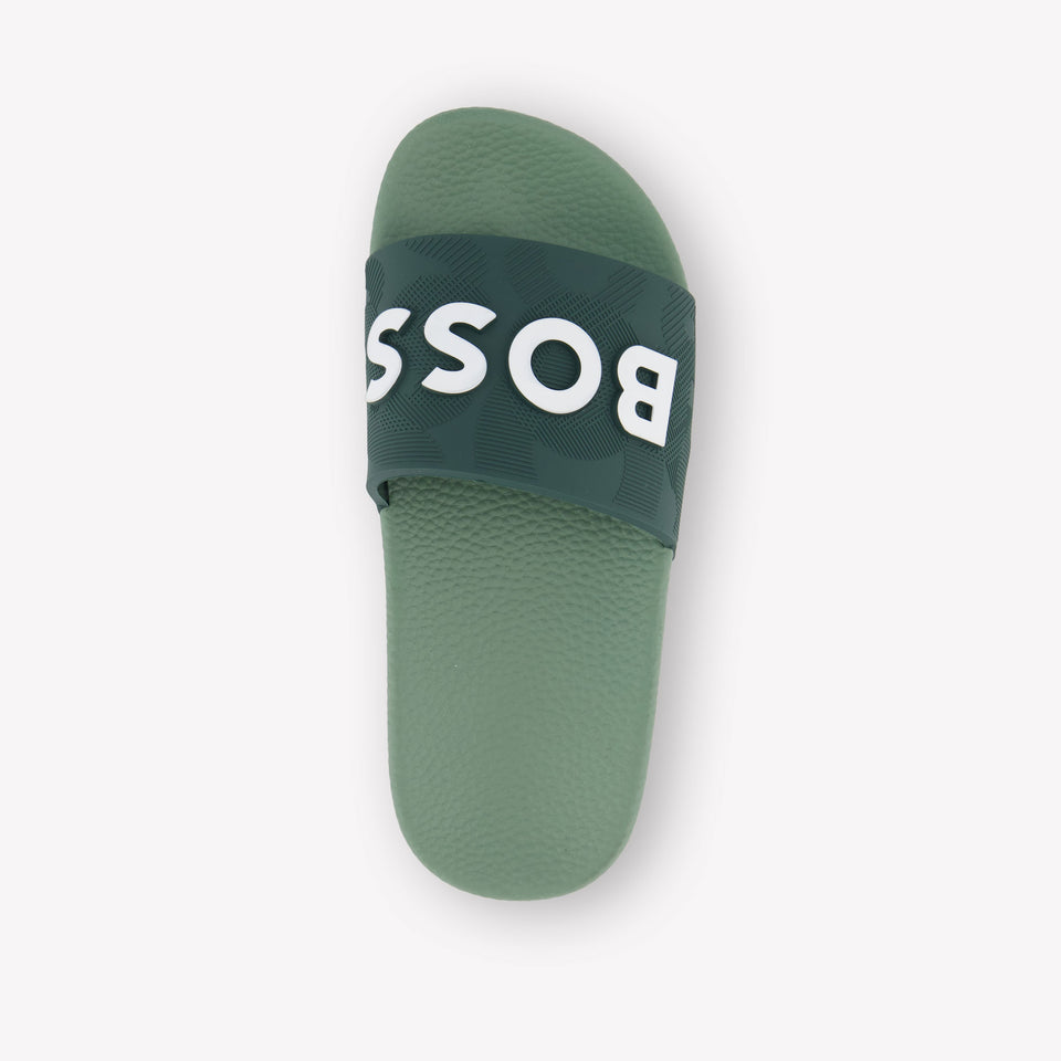 Boss Boys Flipflops In Green