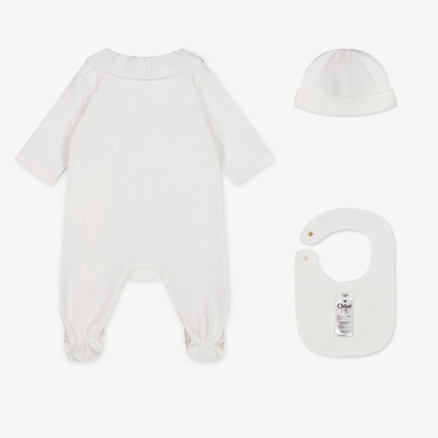 Chloe Baby Girls Playsuit In White
