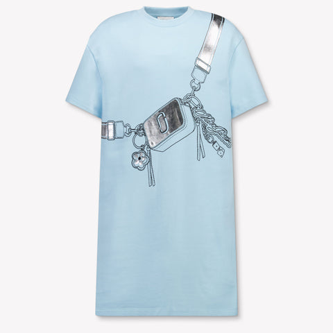 Marc Jacobs Kids Girls Dress In Light Blue