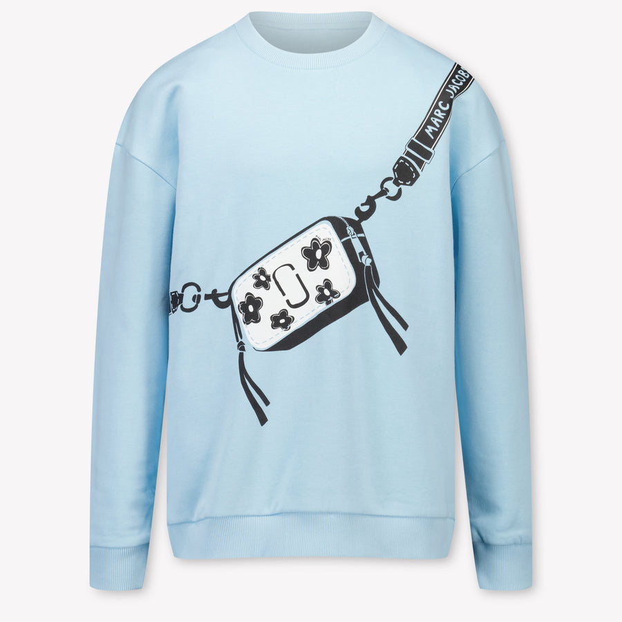 Marc Jacobs Kids Girls Sweater In Light Blue