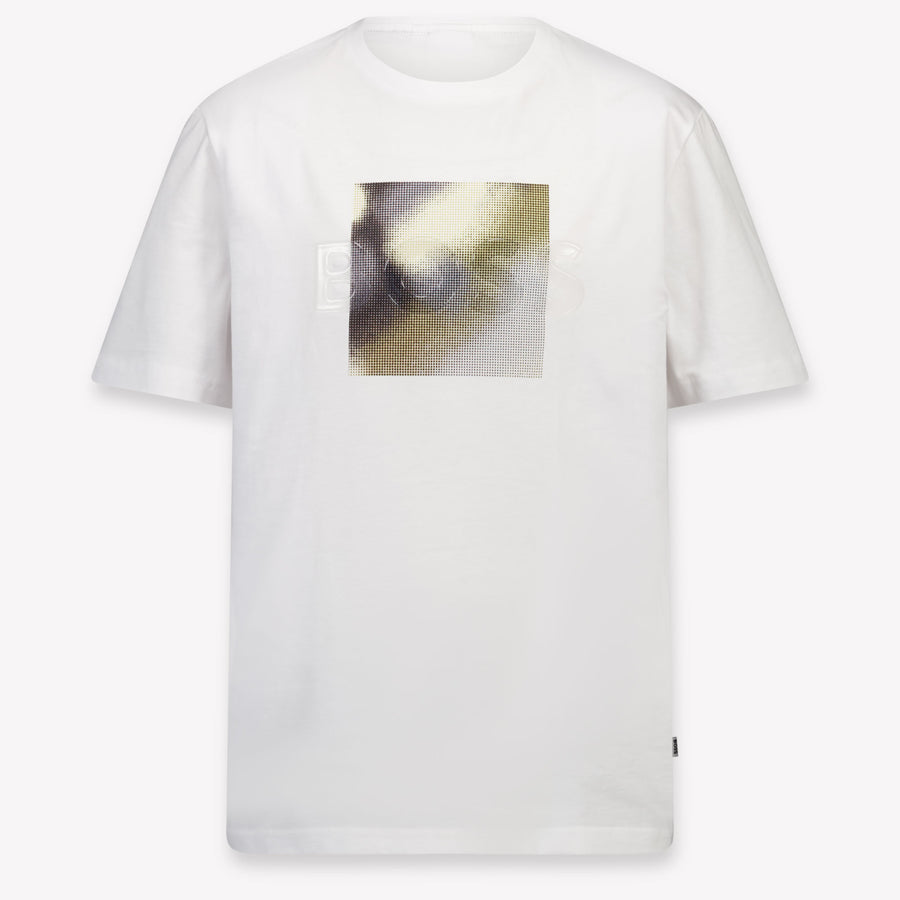 Boss Kids Boys T-Shirt In White
