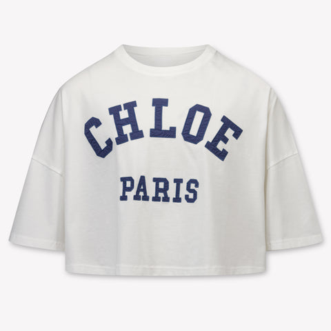 Chloe Kids Girls T-Shirt In White