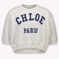 Chloe Kids Girls Sweater In White