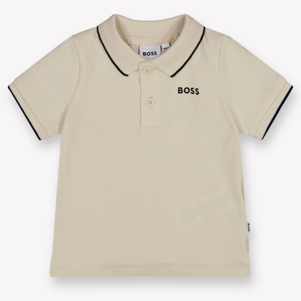 Boss Baby Jongens Polo In Licht Beige