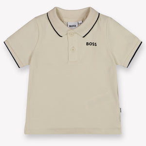 Boss Baby Boys Polo In Light Beige