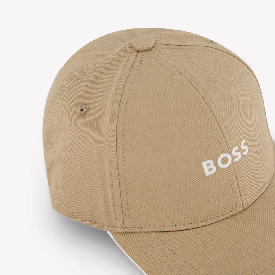 Boss Kinder Jongens Pet In Beige