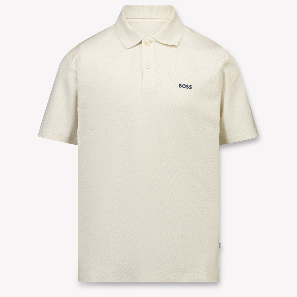 Boss Kinder Jongens Polo In Licht Beige