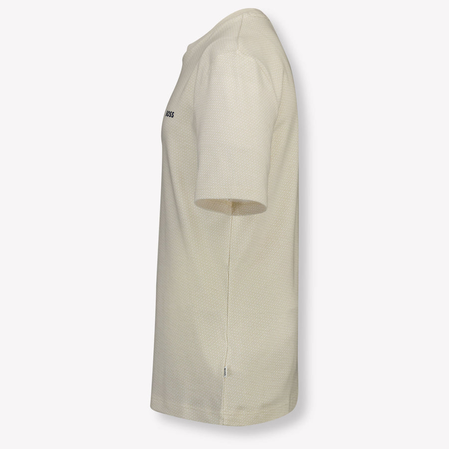 Boss Kids Boys T-Shirt In Light Beige