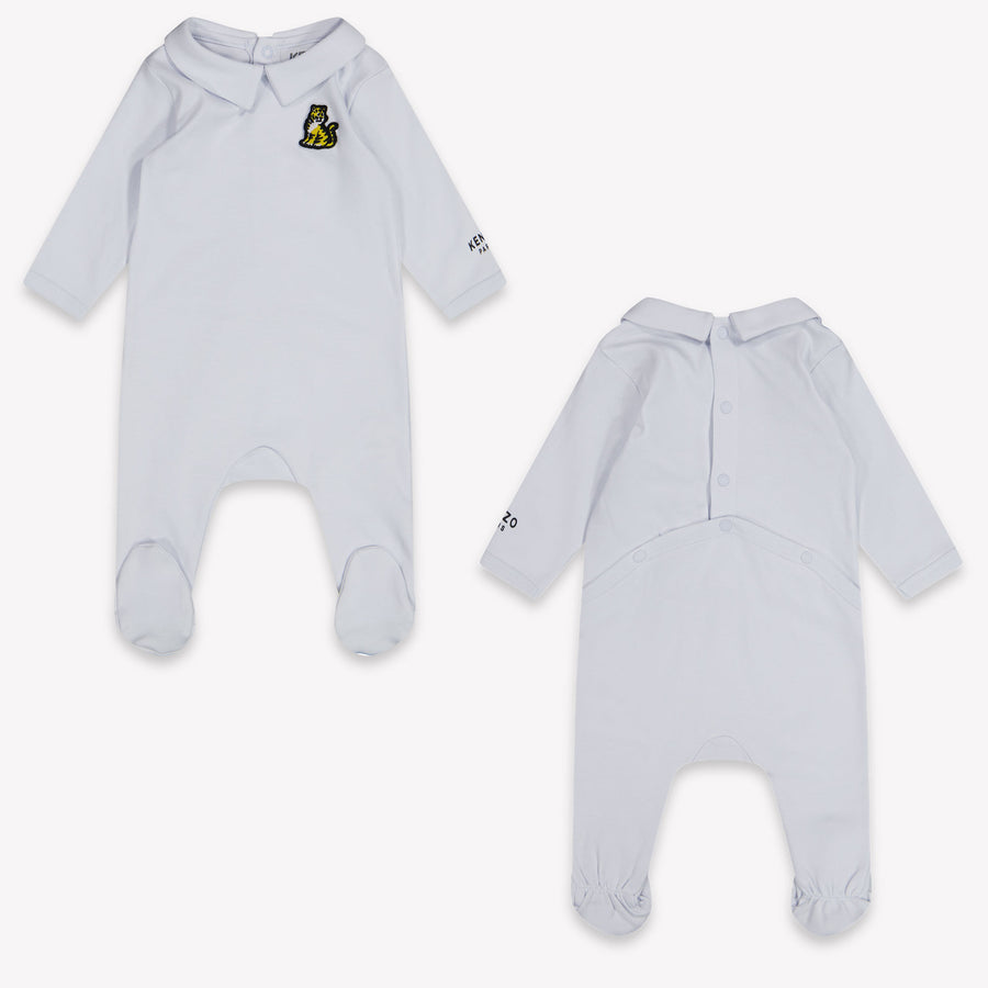 Kenzo Kids Baby Boys Playsuit In Light Blue