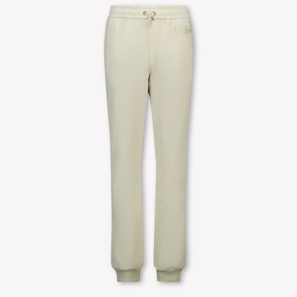 Chloe Kids Girls Pants In Beige