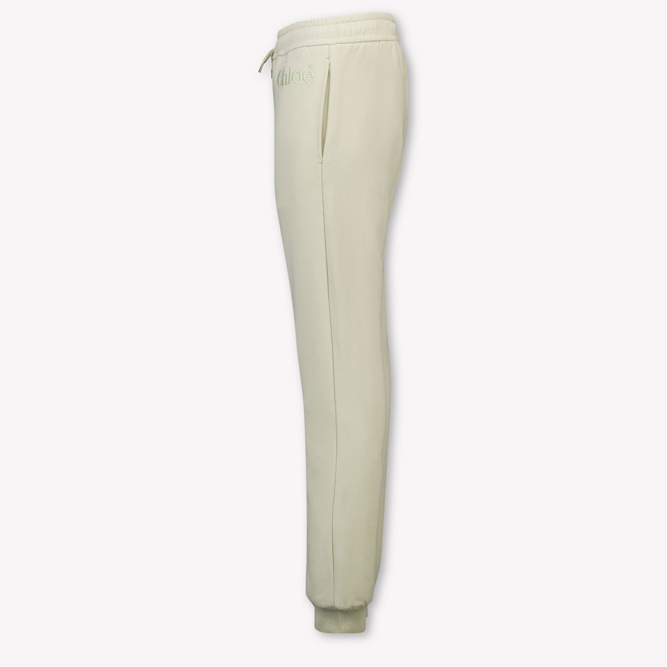 Chloe Kids Girls Pants In Beige