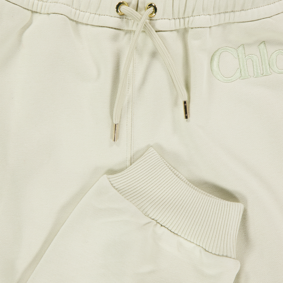 Chloe Kids Girls Pants In Beige