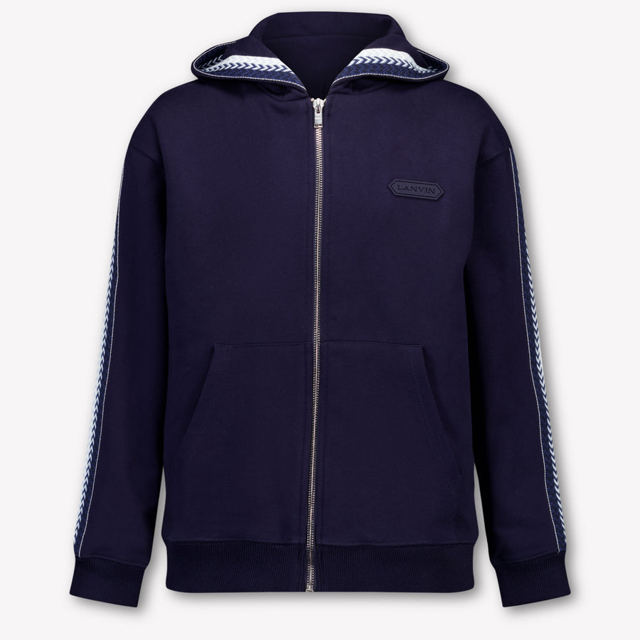 Lanvin Kids Boys Cardigan In Navy