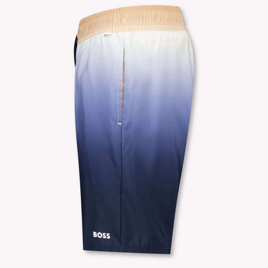 Boss Kids Boys Swimwear In Blue