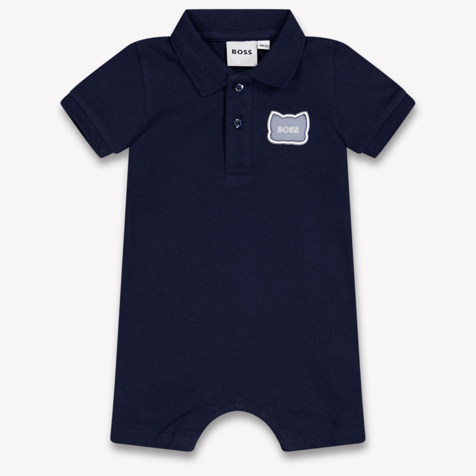 Boss Baby Boys Playsuit In Navy