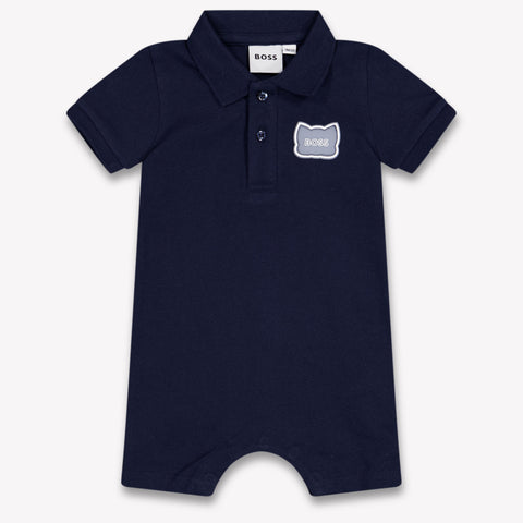 Boss Baby Boys Playsuit In Navy