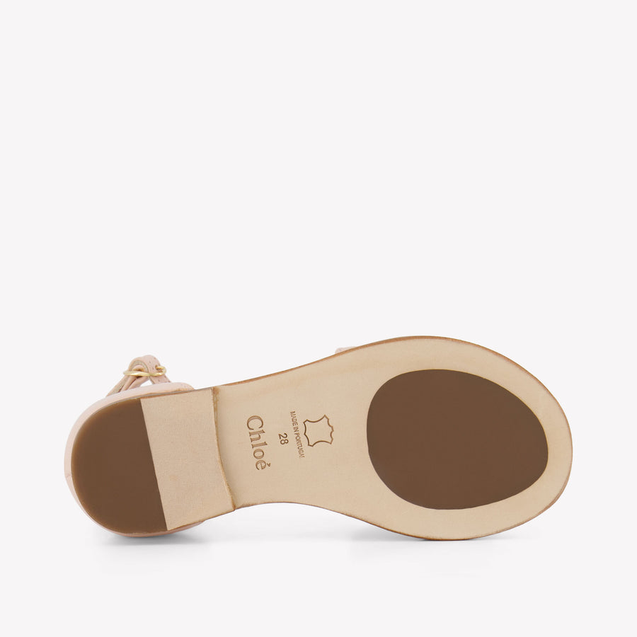Chloe Girls Sandals In Light Pink